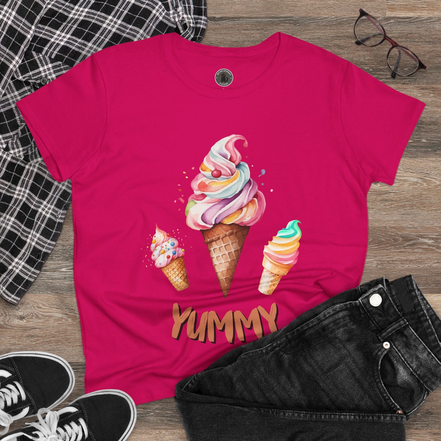 Yummy Women's Midweight Cotton Tee