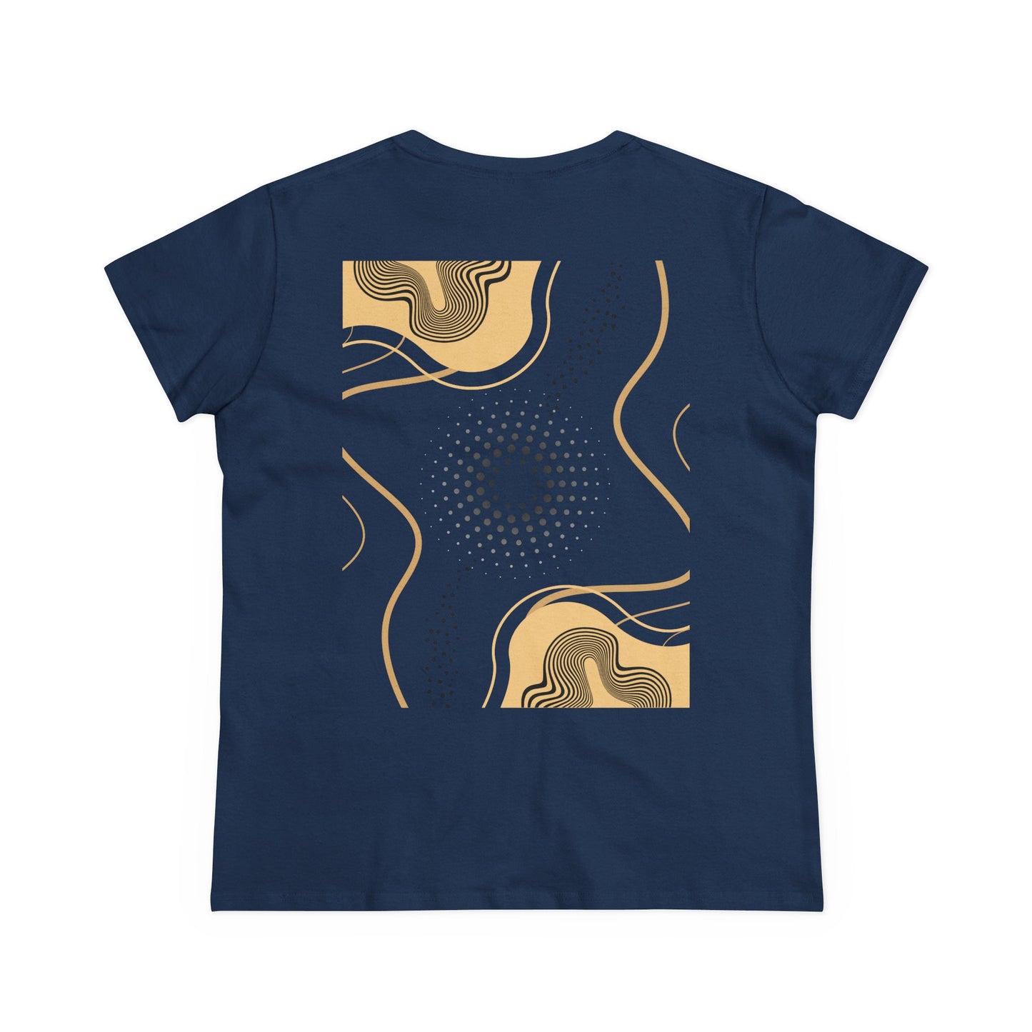 Abstract Gold and Black Women's Tee