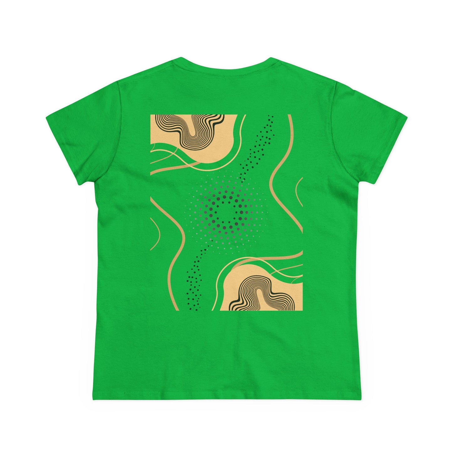 Abstract Gold and Black Women's Tee