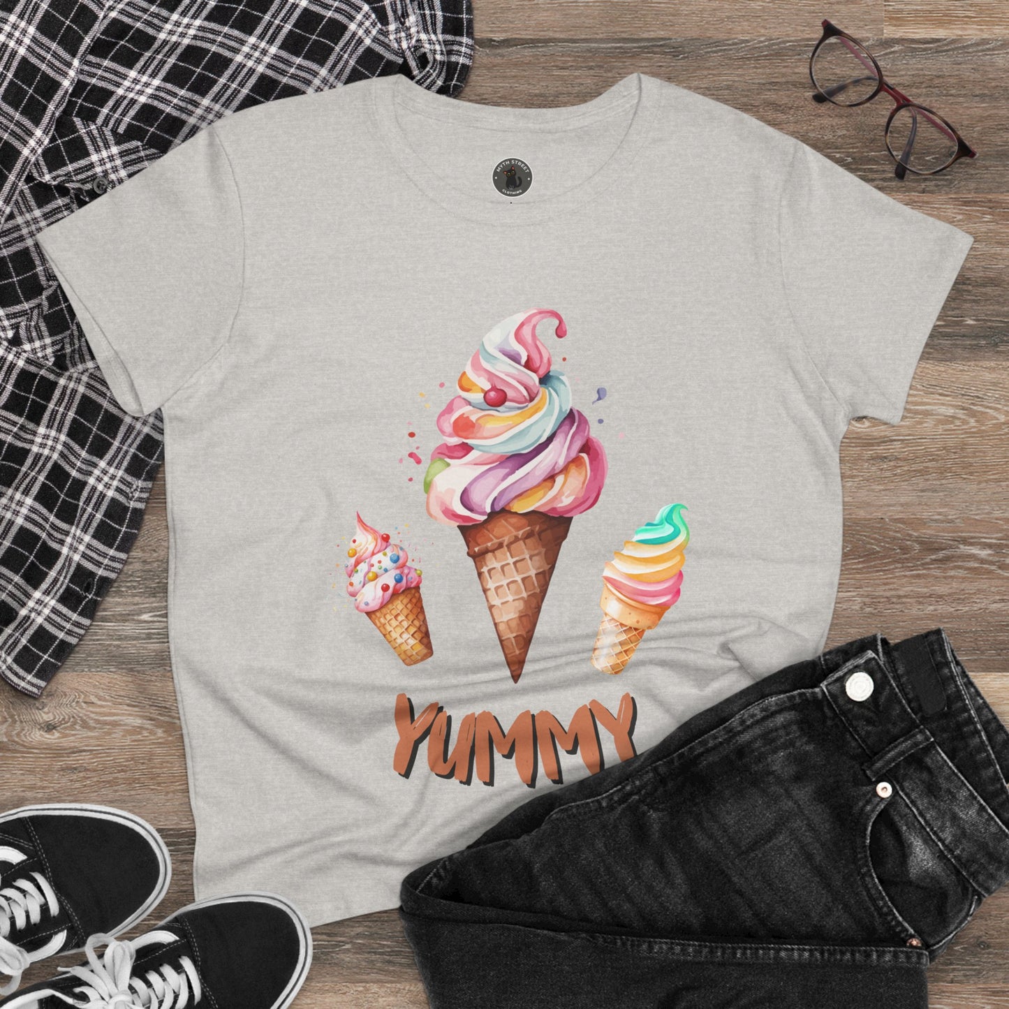 Yummy Women's Midweight Cotton Tee