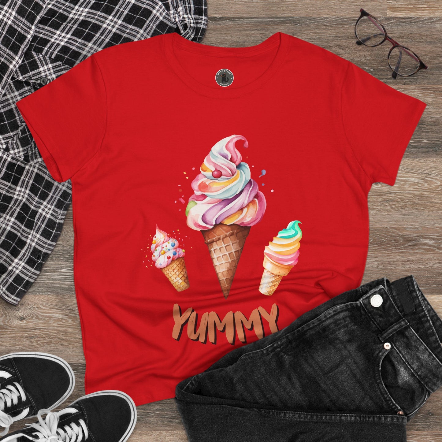Yummy Women's Midweight Cotton Tee
