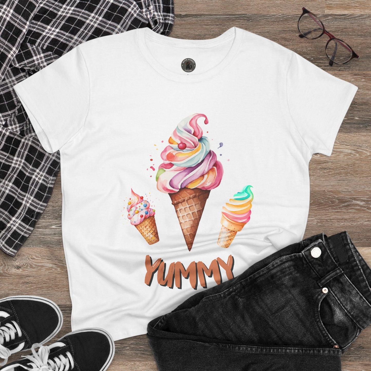 Yummy Women's Midweight Cotton Tee