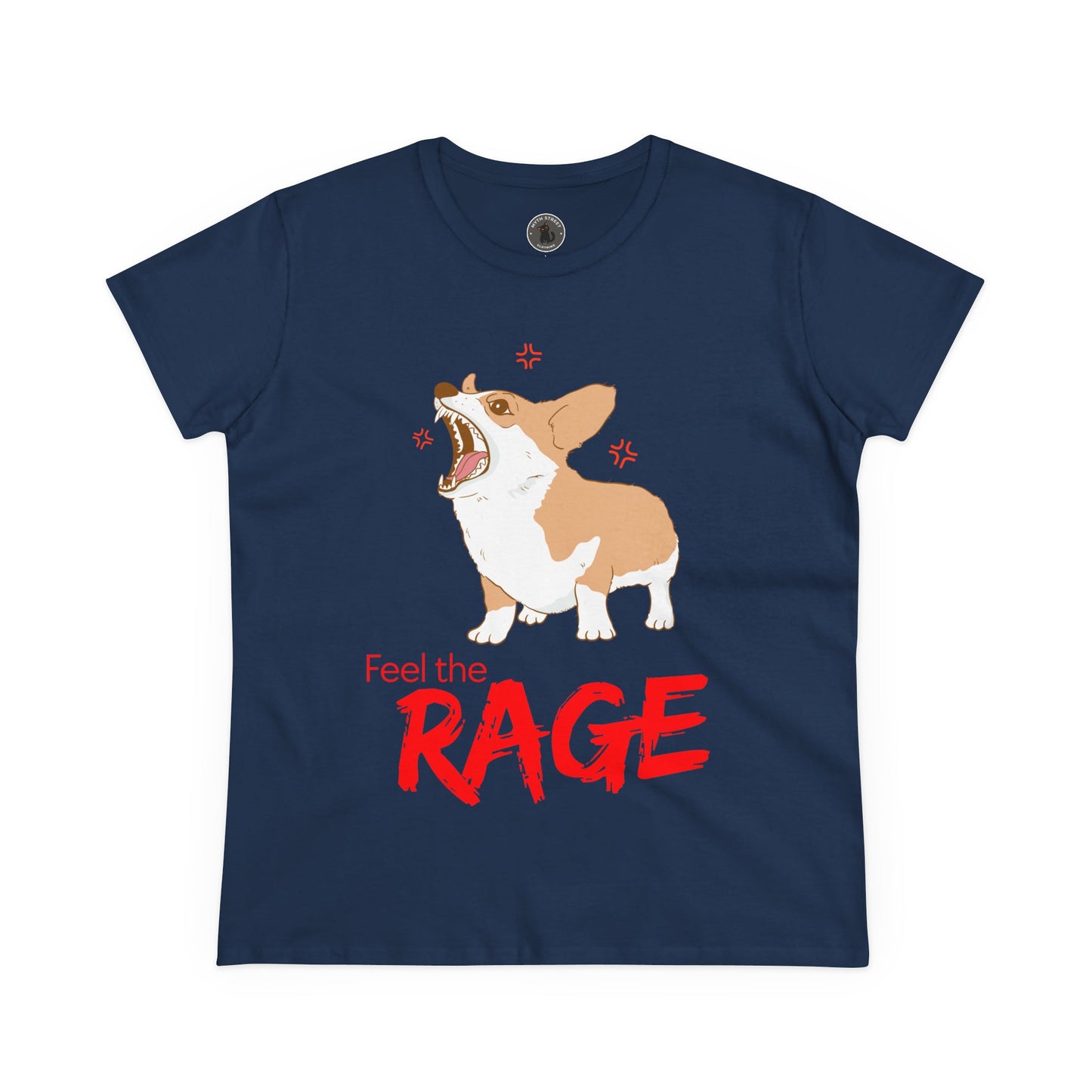 Feel the Rage Women's Midweight Cotton Tee