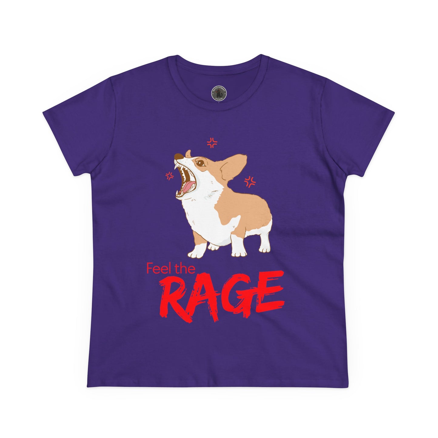 Feel the Rage Women's Midweight Cotton Tee