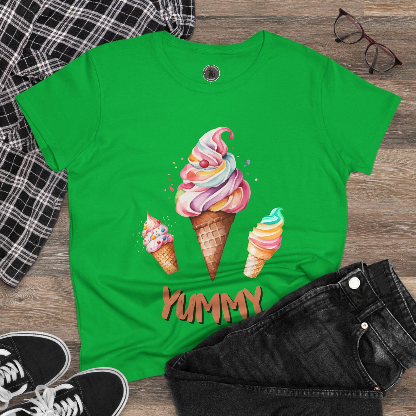 Yummy Women's Midweight Cotton Tee