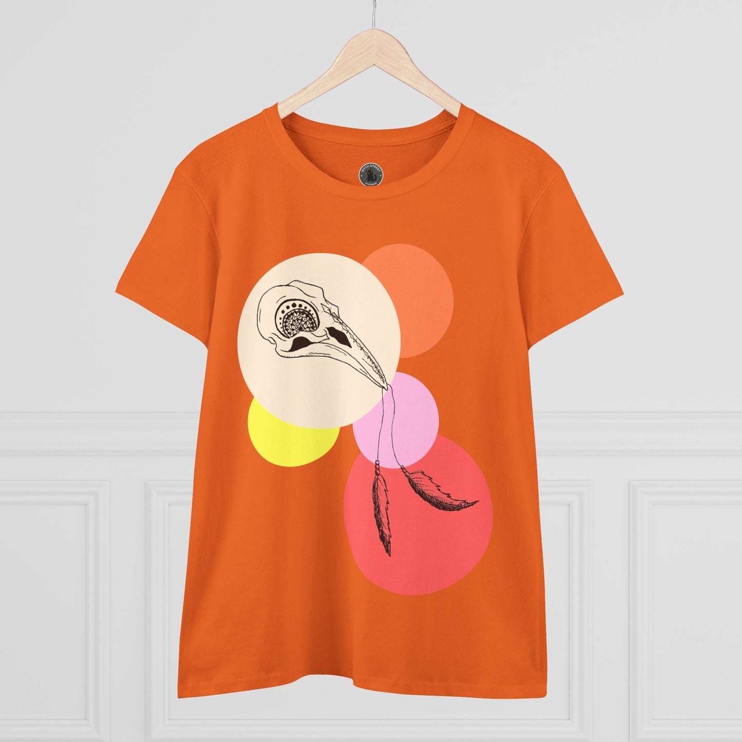 Crow Skull Women's Midweight Cotton Tee