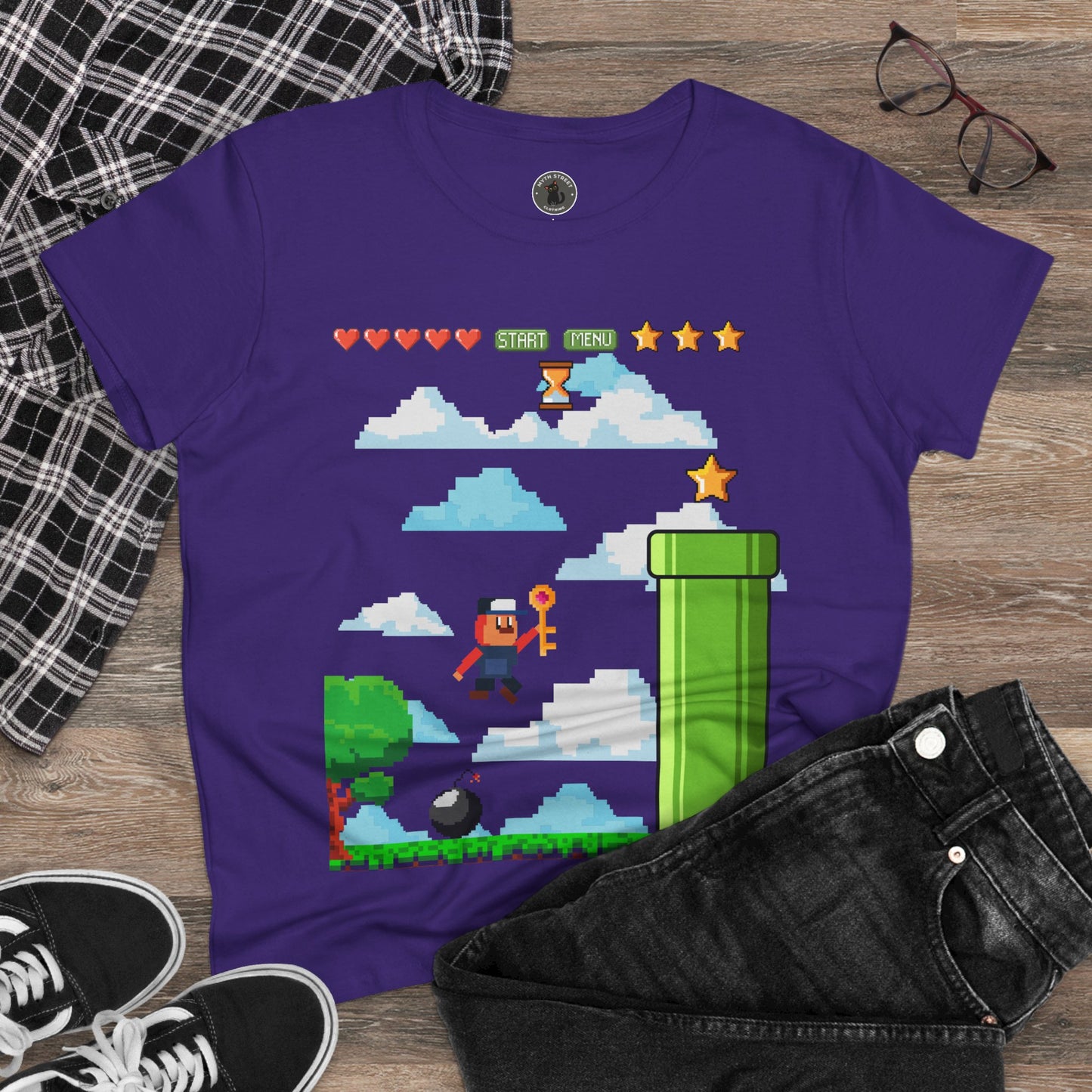 Video Game Women's Midweight Cotton Tee