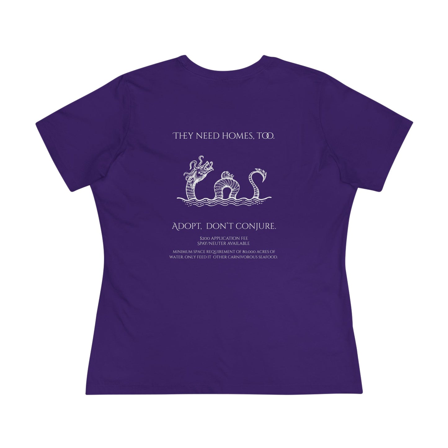 Adopt Sea Monster Women's Cotton Tee