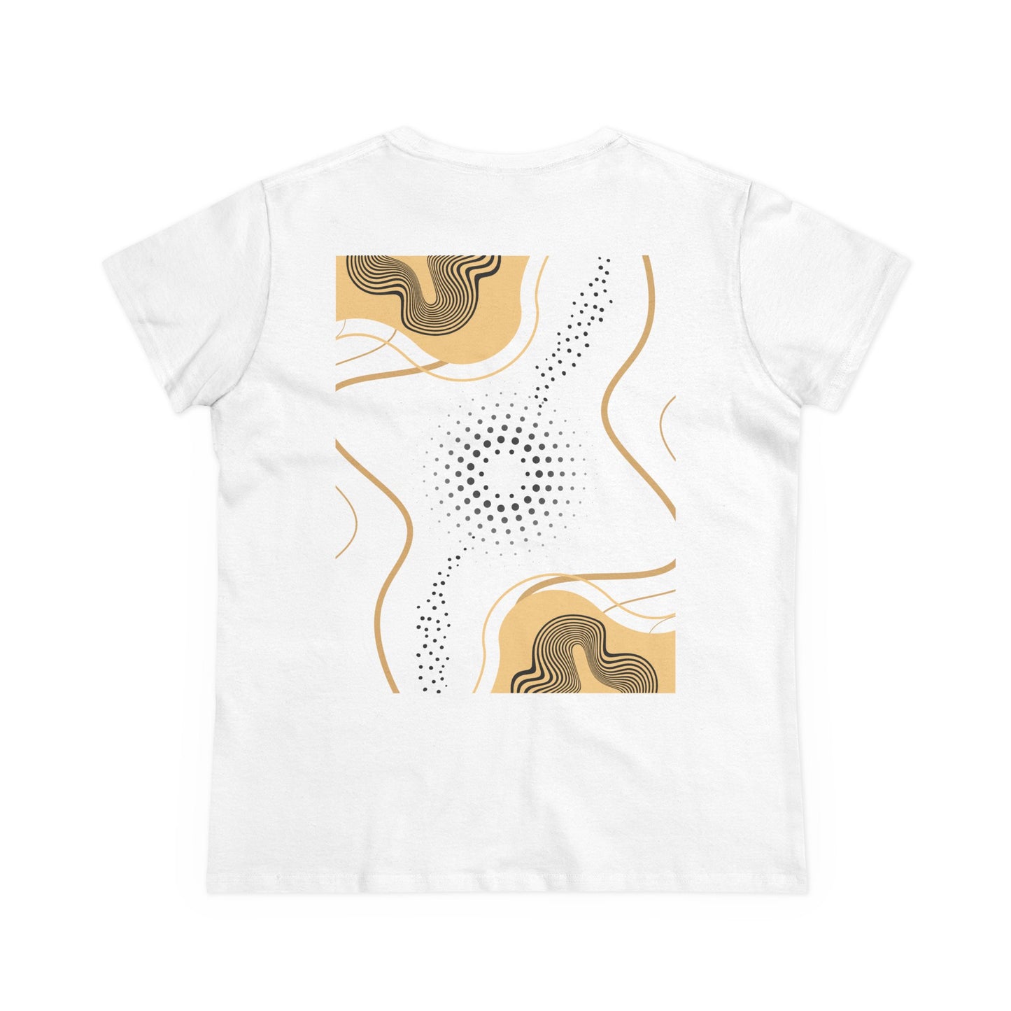 Abstract Gold and Black Women's Tee