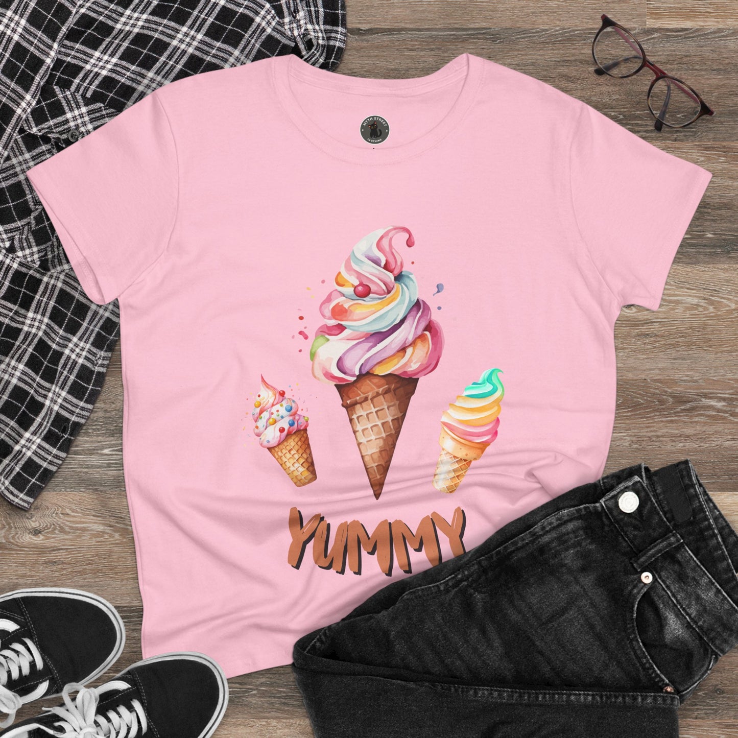 Yummy Women's Midweight Cotton Tee