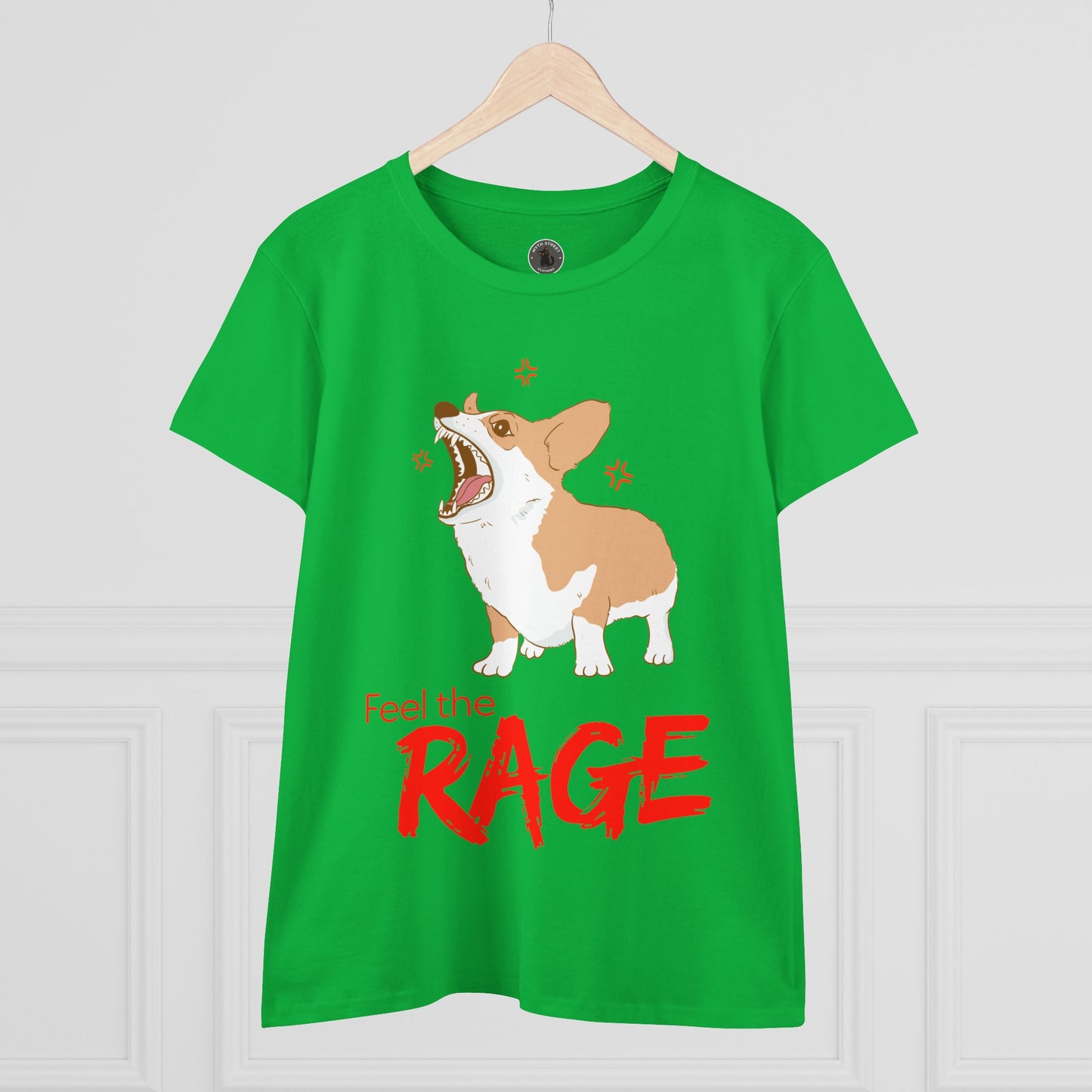 Feel the Rage Women's Midweight Cotton Tee