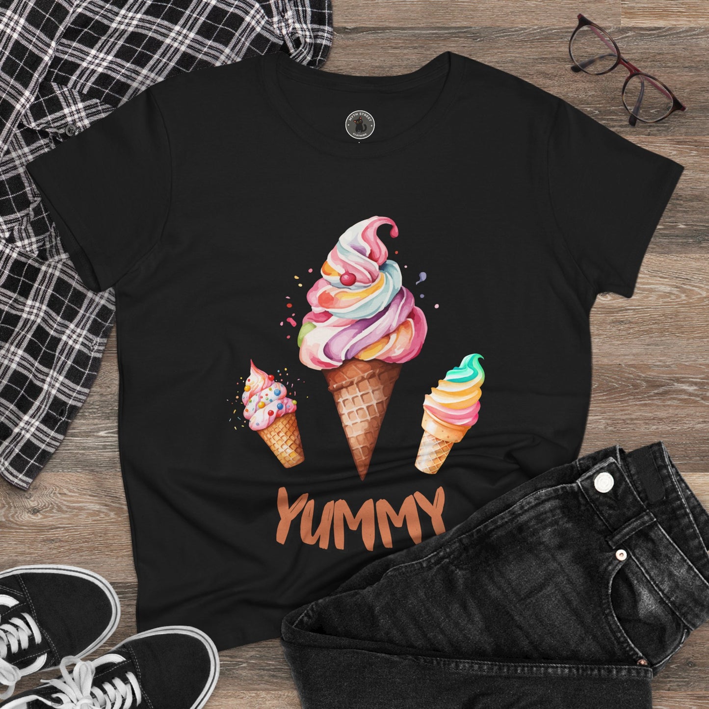 Yummy Women's Midweight Cotton Tee