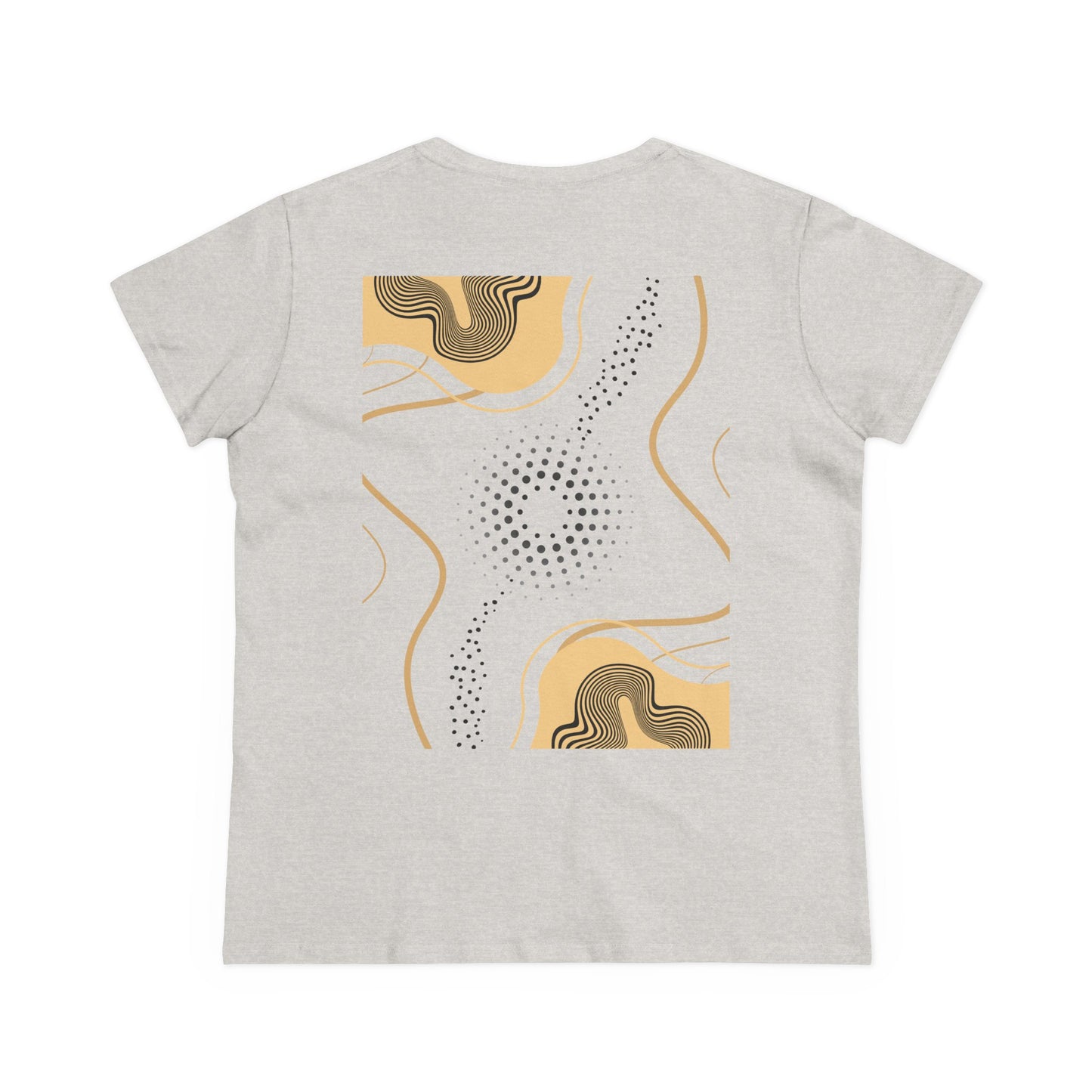 Abstract Gold and Black Women's Tee
