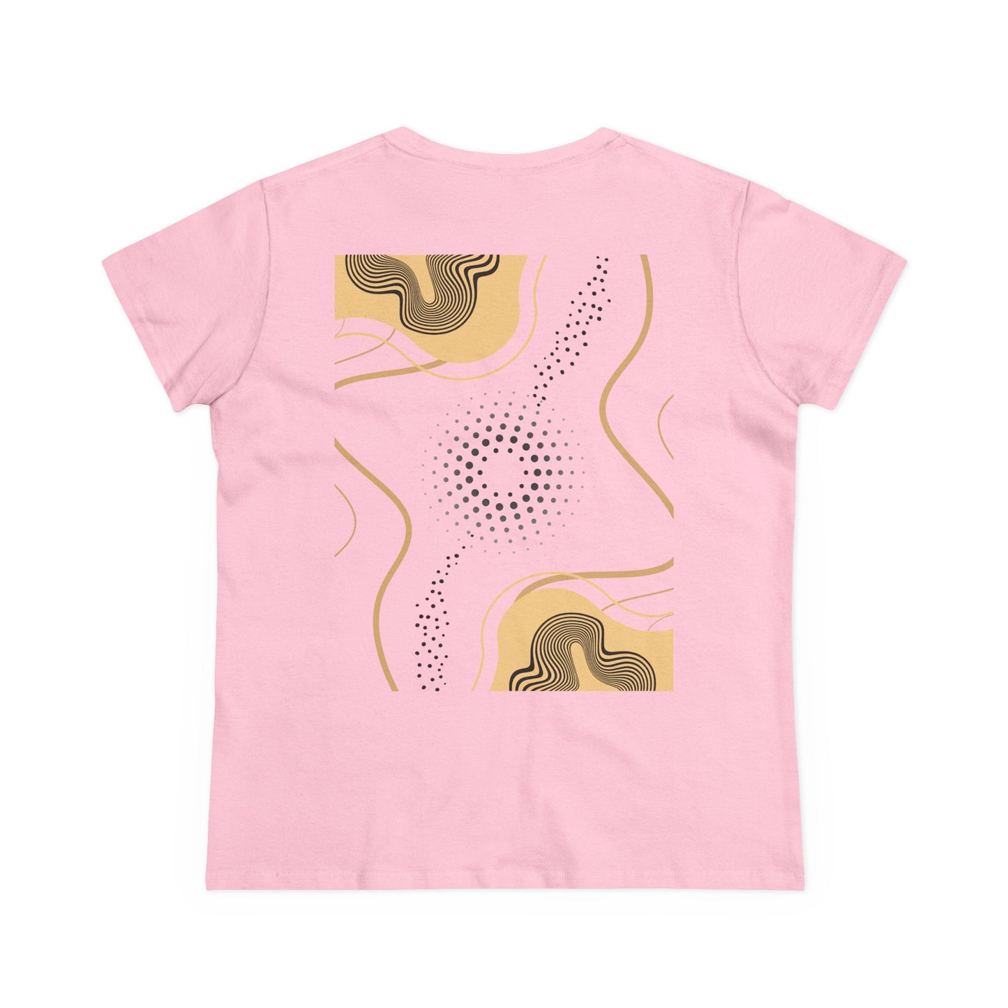 Abstract Gold and Black Women's Tee
