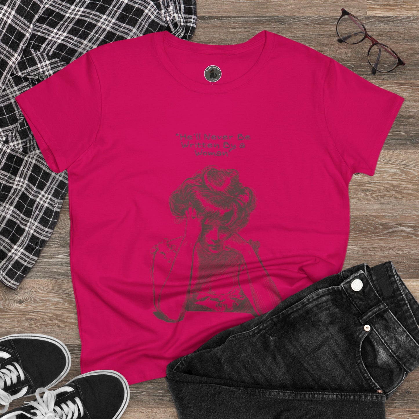 Written by a Woman Women's Midweight Cotton Tee
