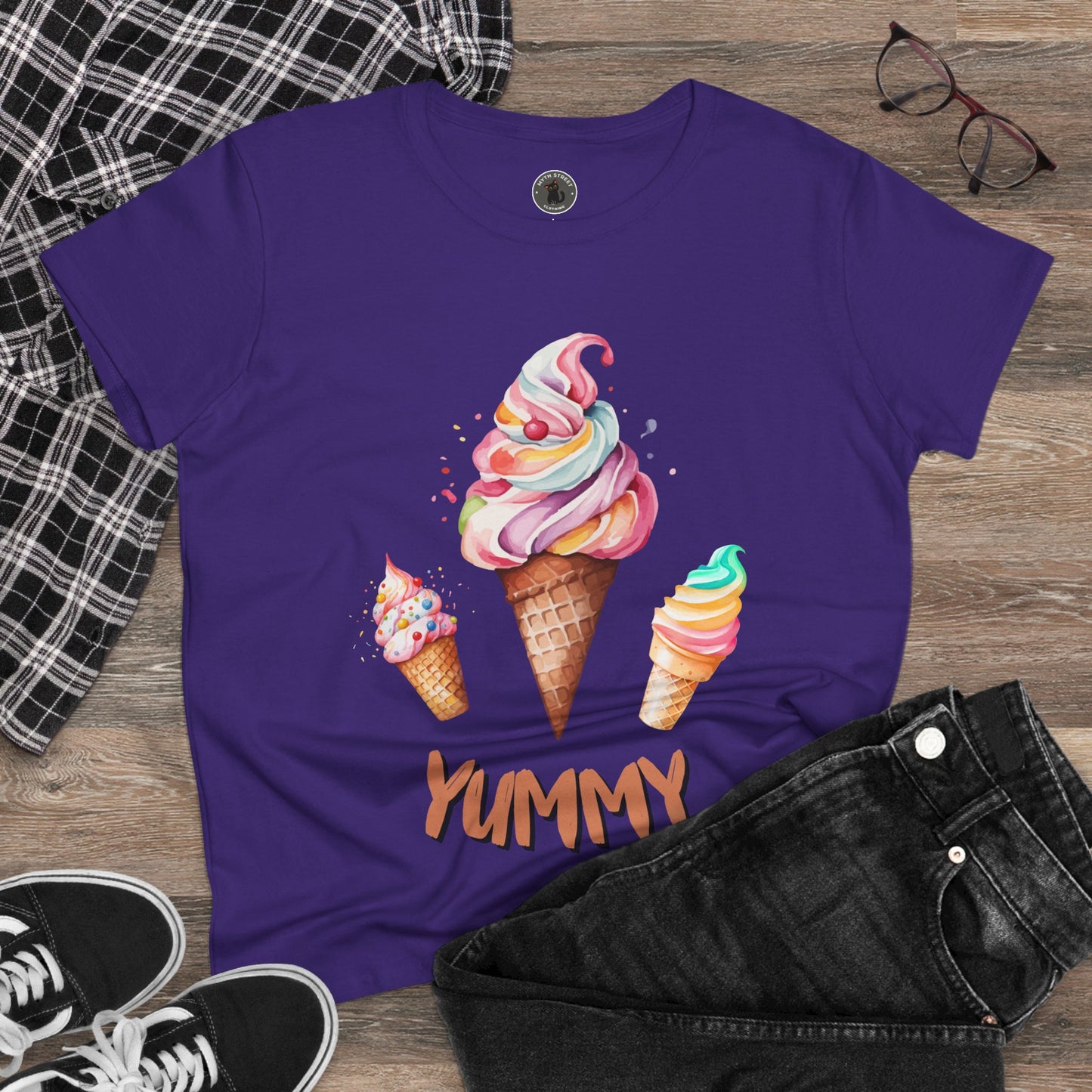 Yummy Women's Midweight Cotton Tee
