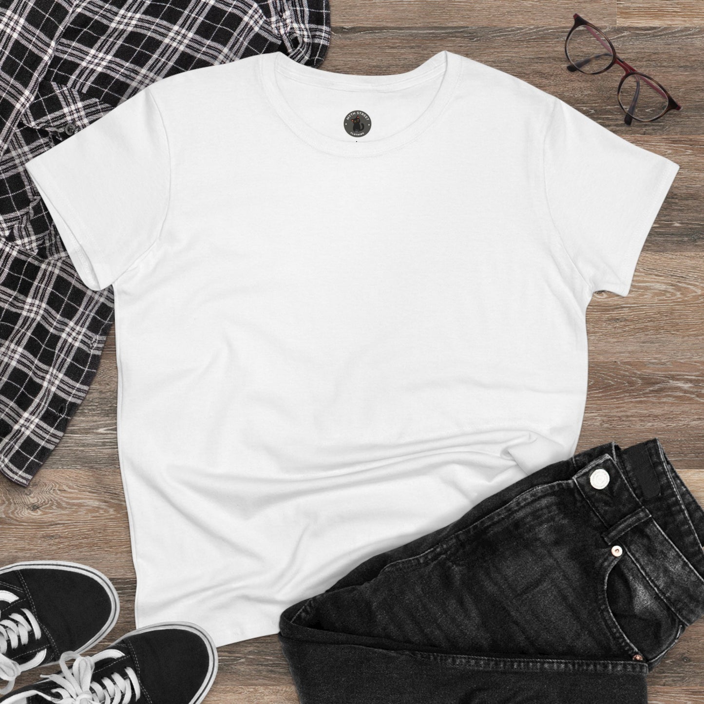 Cheer Up Buttercup Cat Women's Midweight Cotton Tee