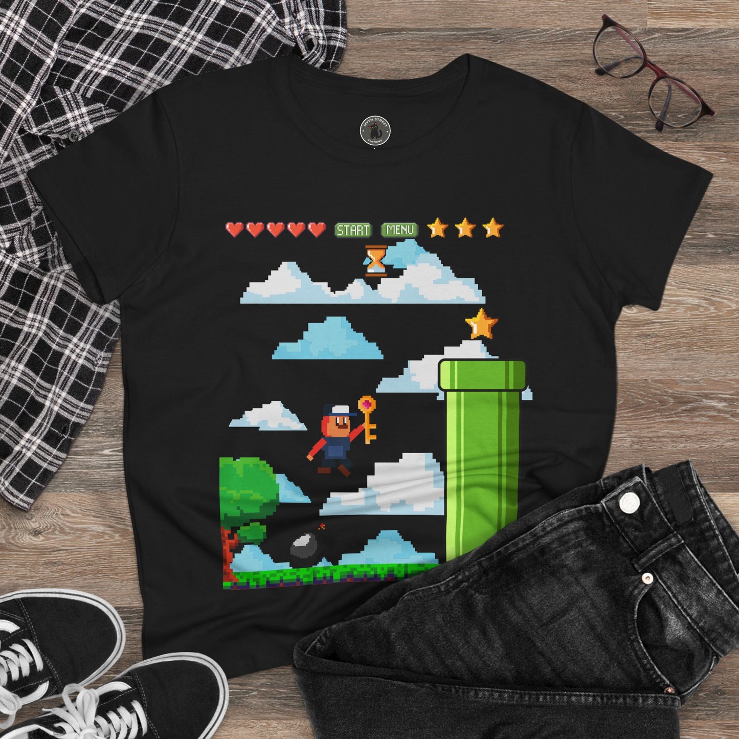 Video Game Women's Midweight Cotton Tee