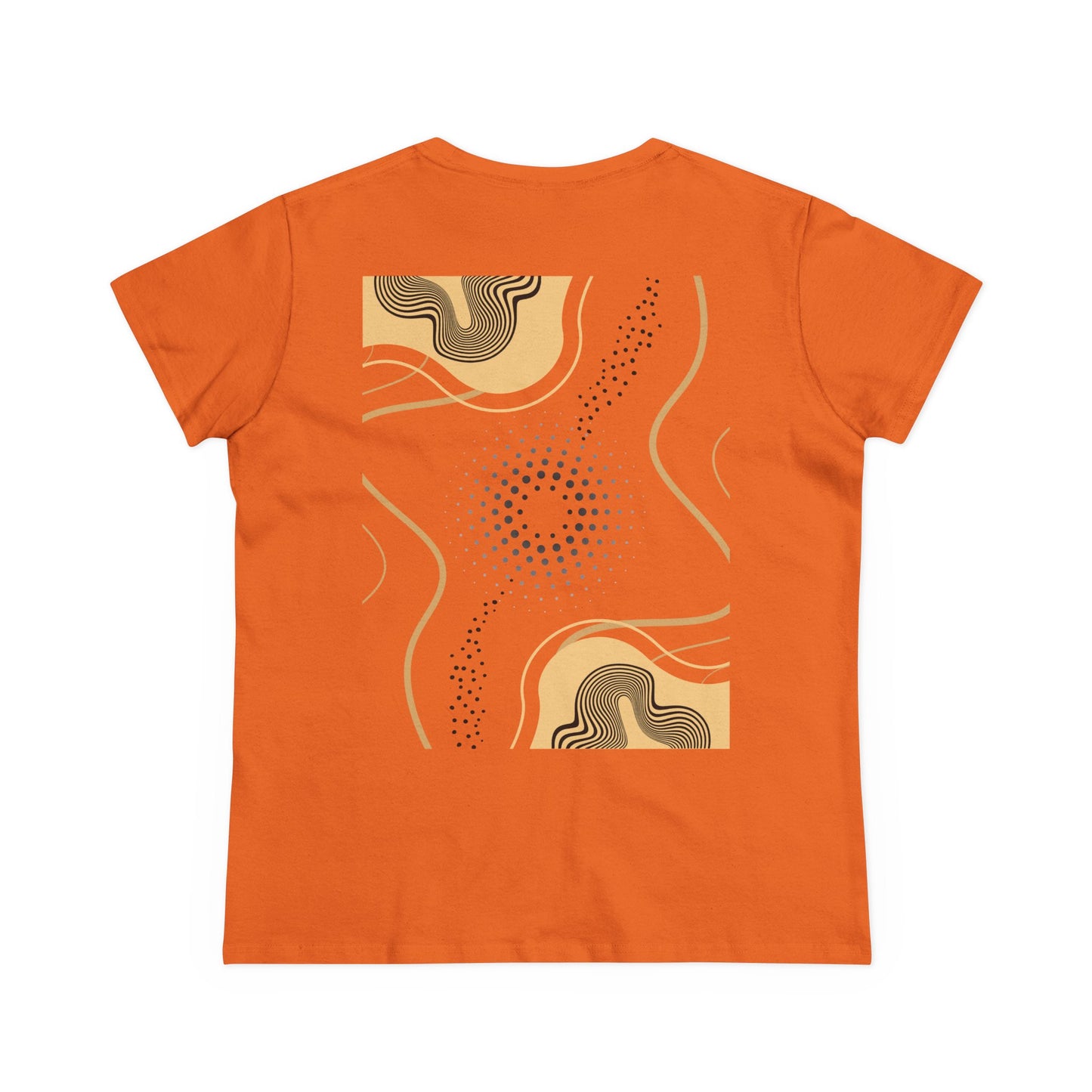 Abstract Gold and Black Women's Tee