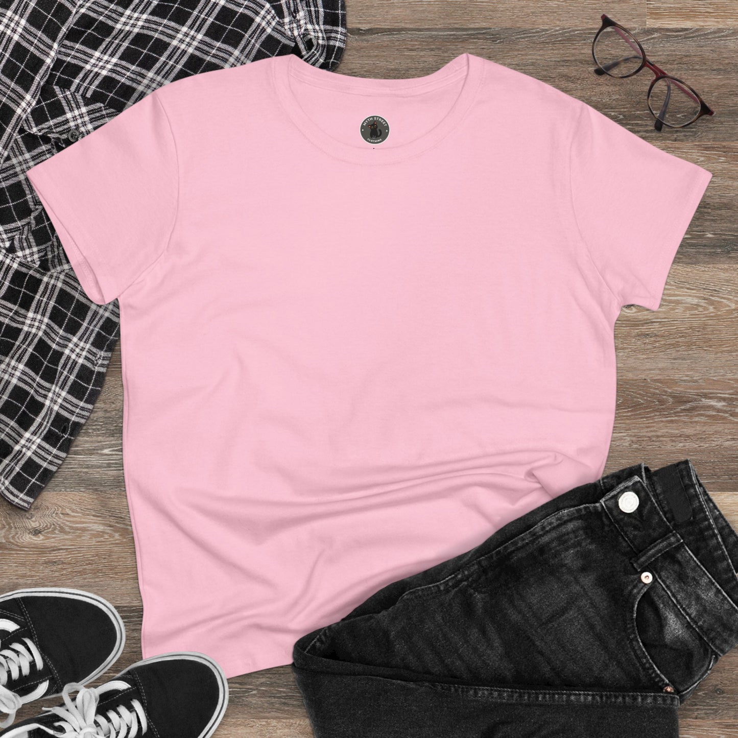 Cheer Up Buttercup Cat Women's Midweight Cotton Tee