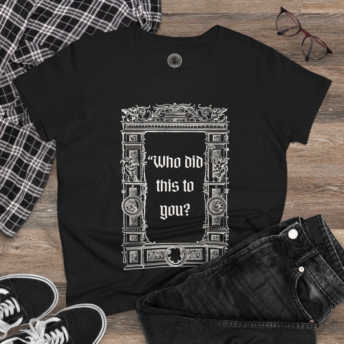 Who Did This to You? Women's Midweight Cotton Tee