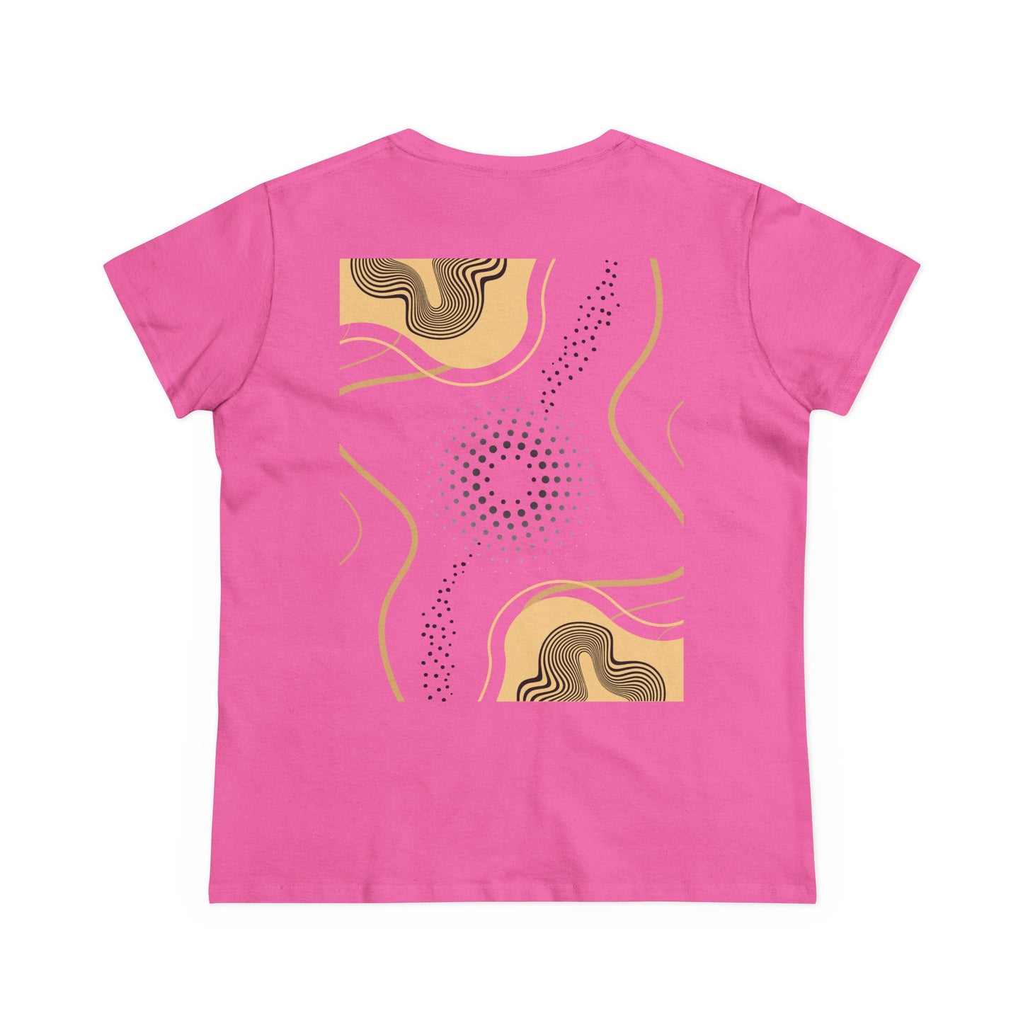 Abstract Gold and Black Women's Tee