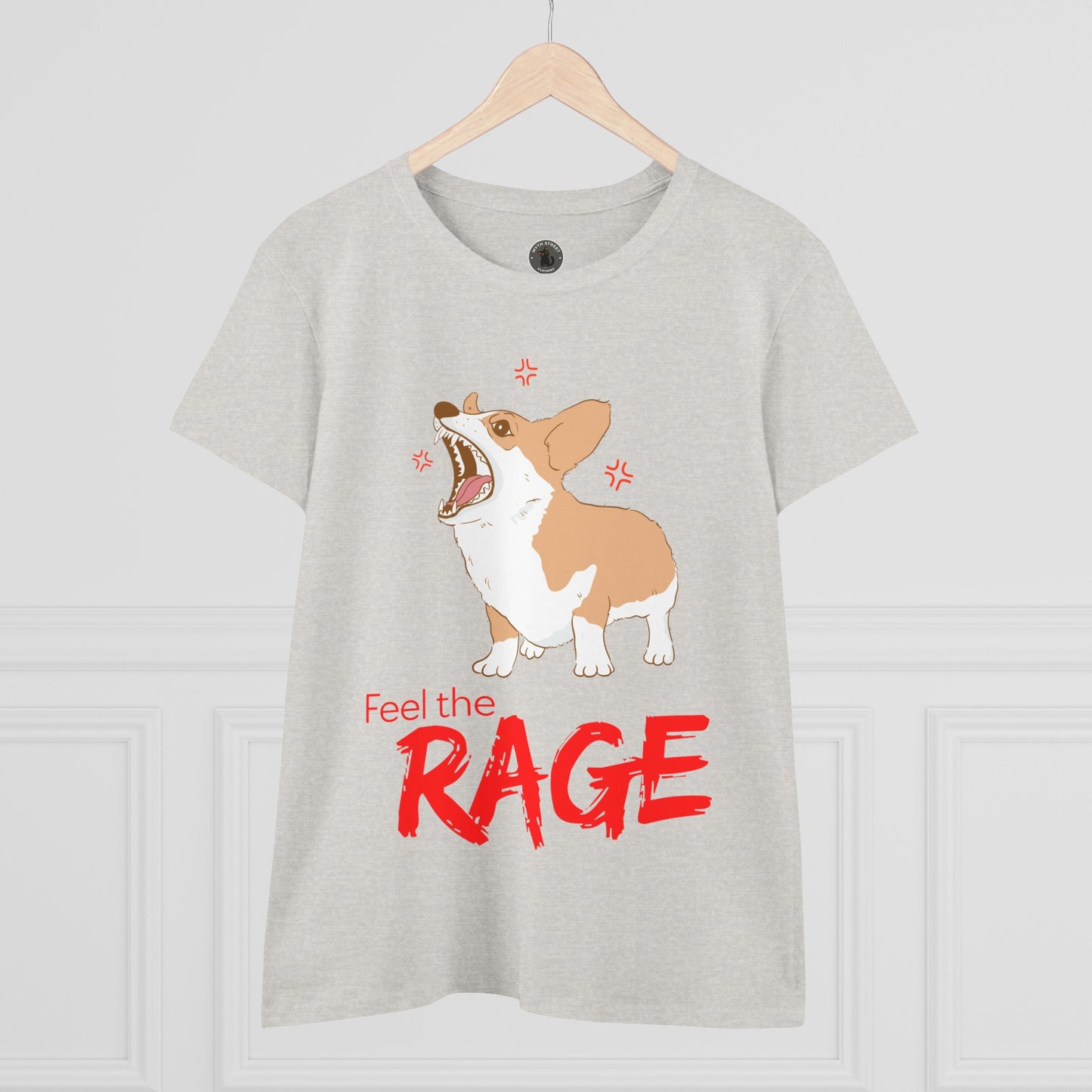 Feel the Rage Women's Midweight Cotton Tee
