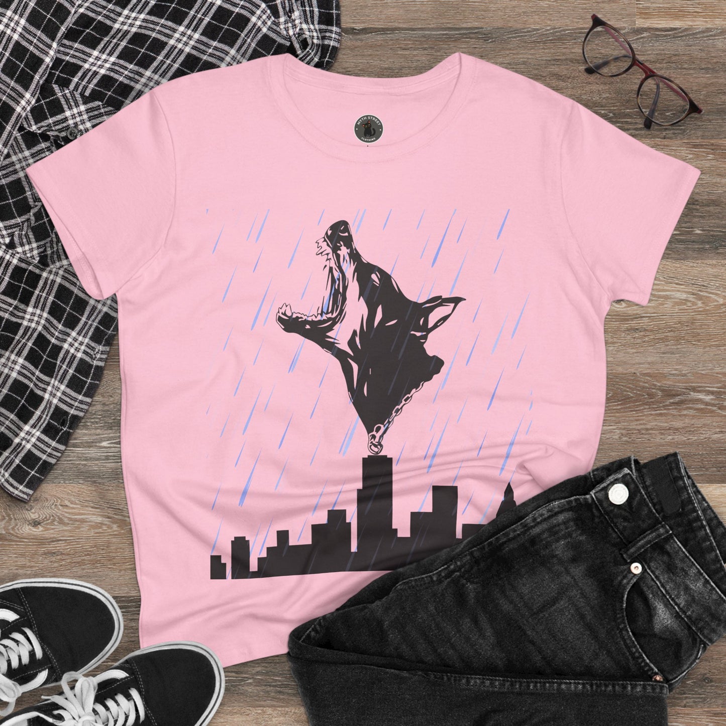 Skyline Doberman Women's Midweight Cotton Tee