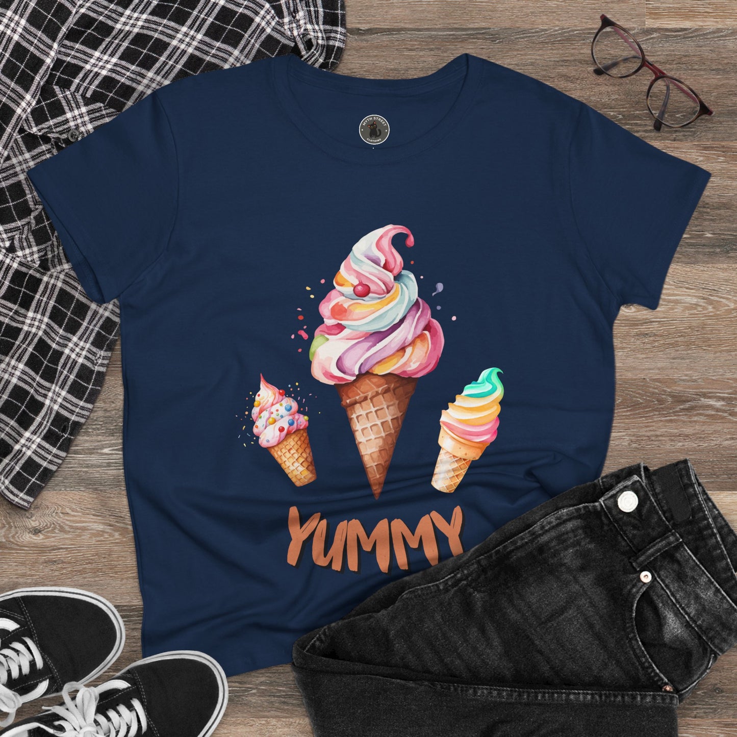 Yummy Women's Midweight Cotton Tee