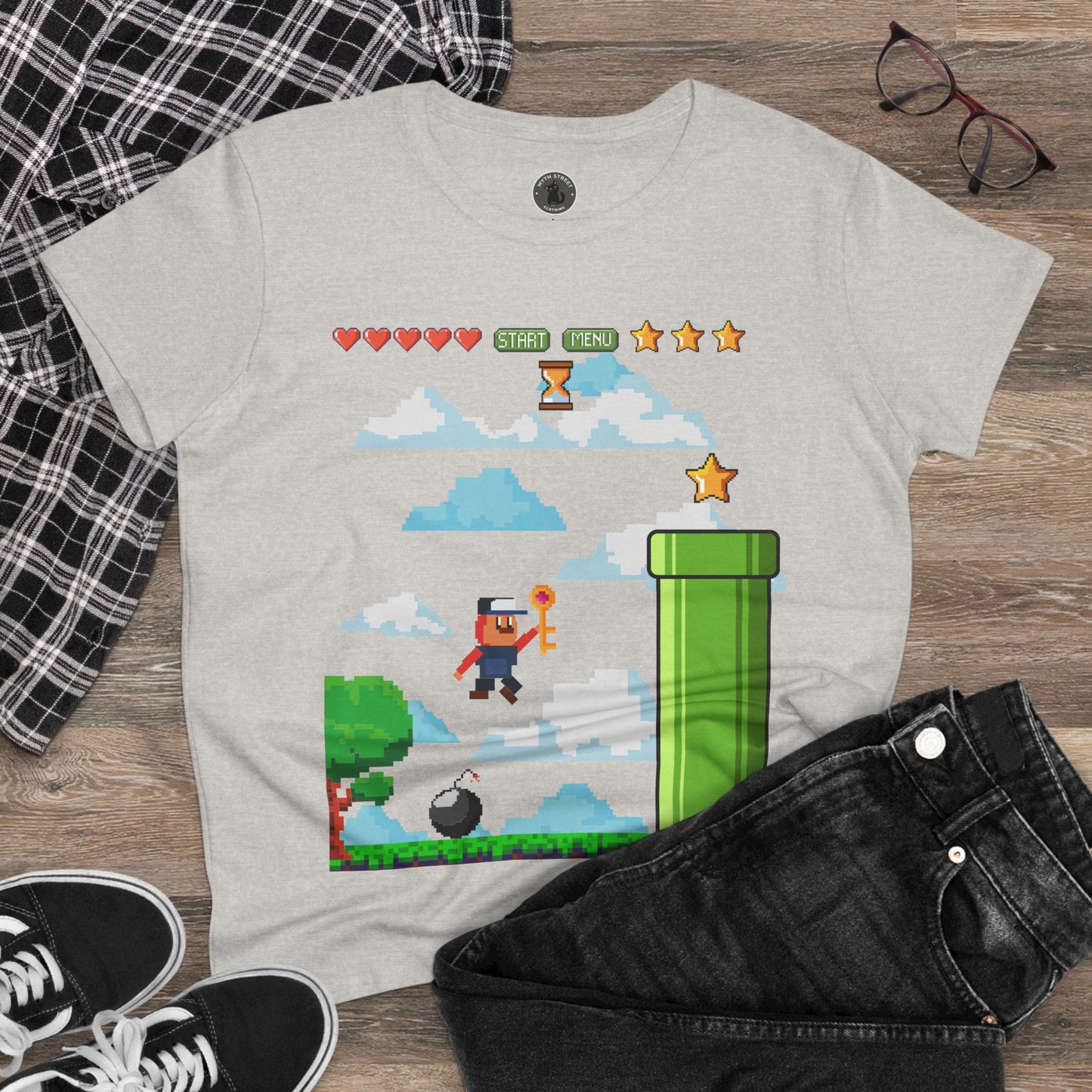 Video Game Women's Midweight Cotton Tee