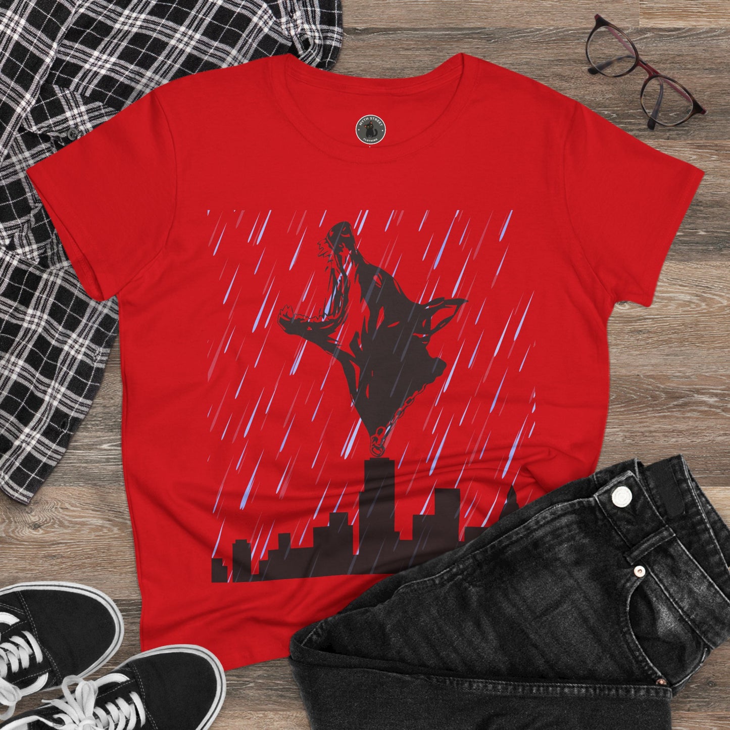 Skyline Doberman Women's Midweight Cotton Tee