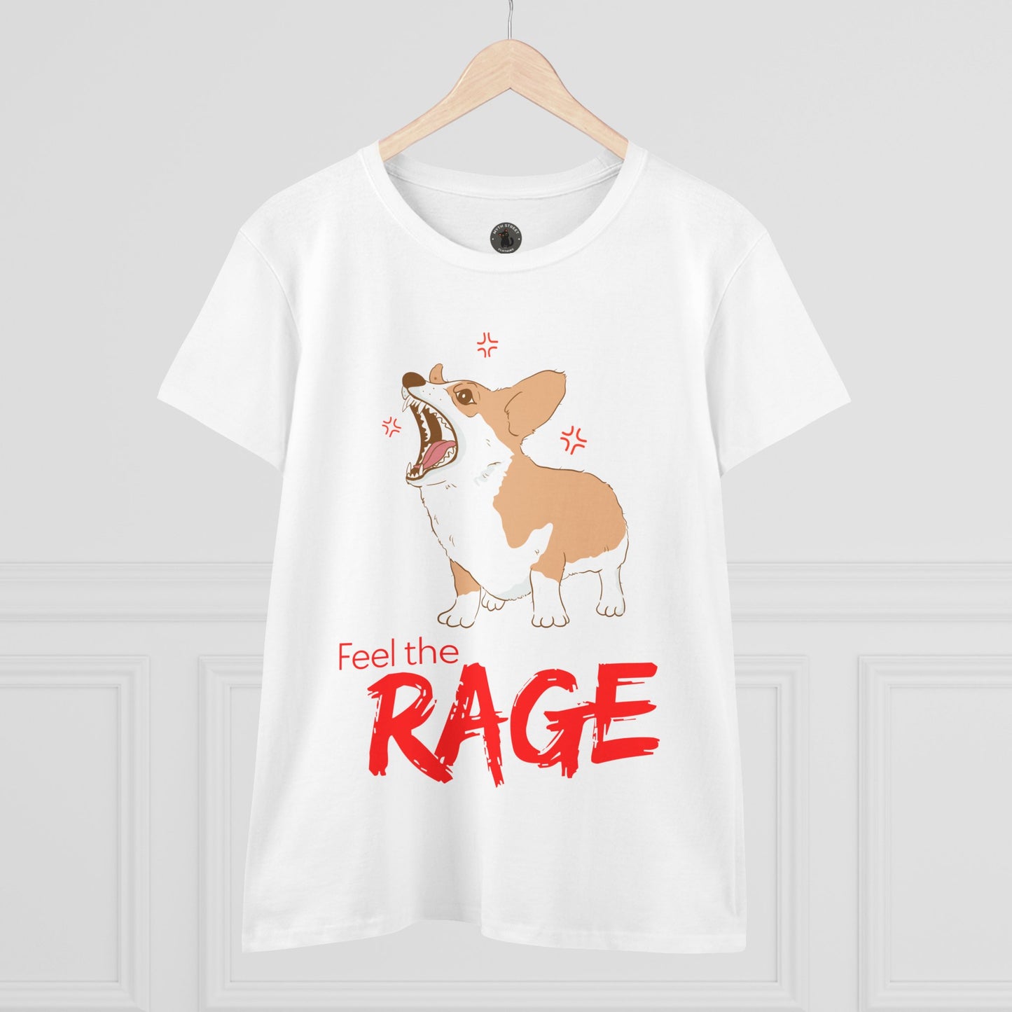 Feel the Rage Women's Midweight Cotton Tee