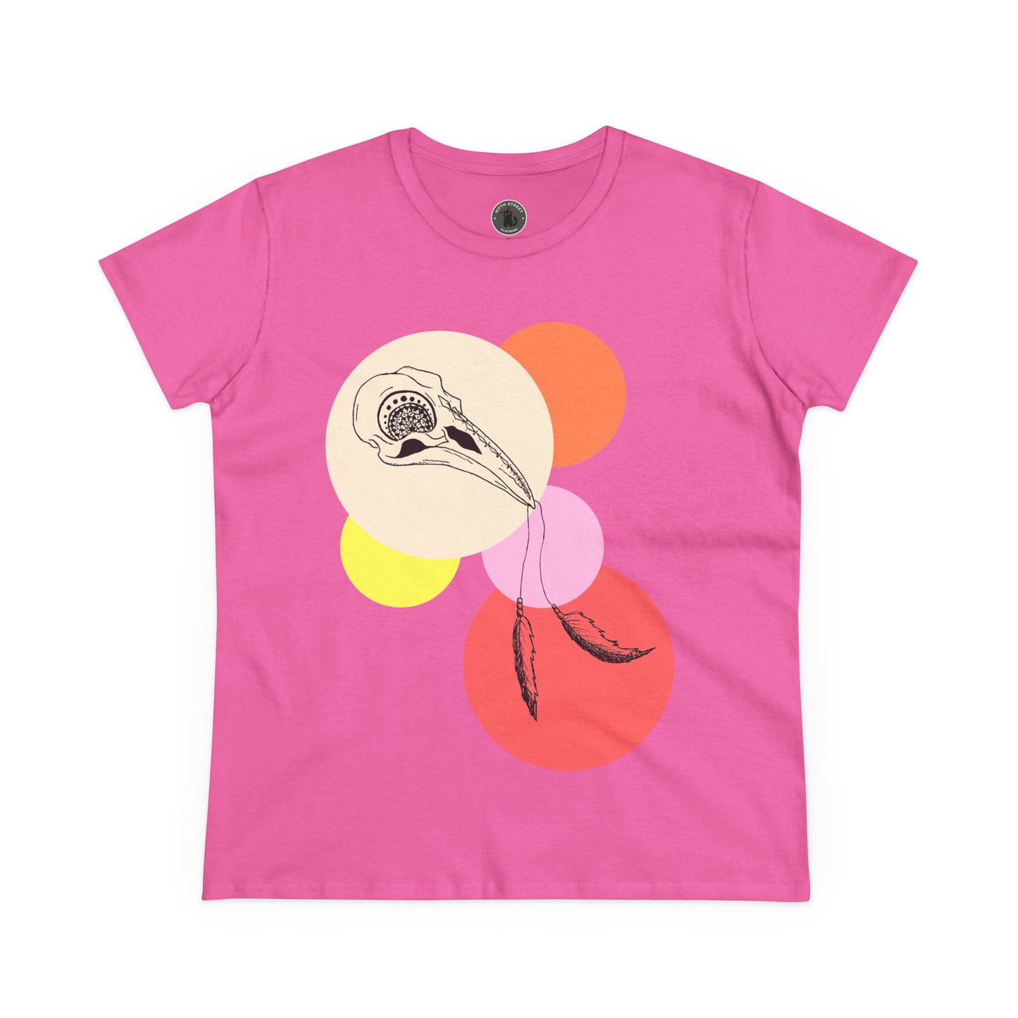Crow Skull Women's Midweight Cotton Tee