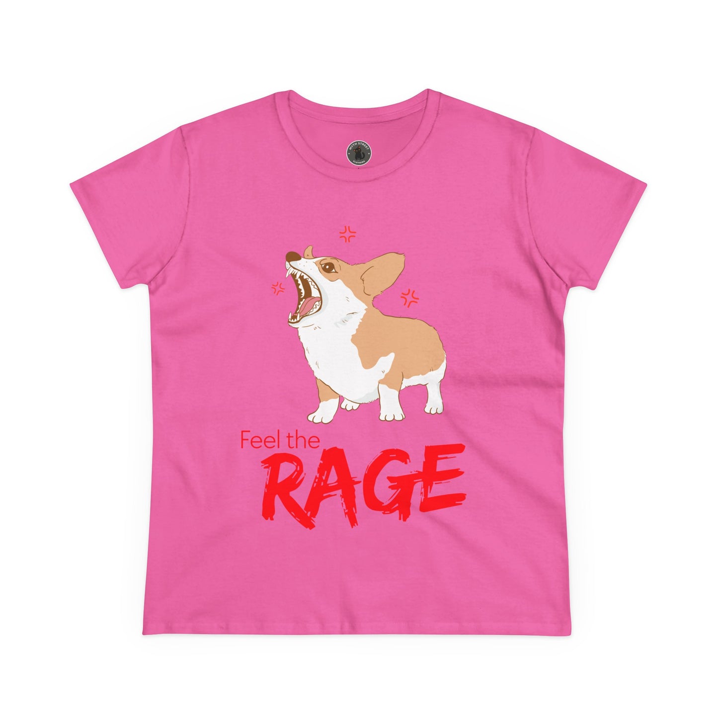 Feel the Rage Women's Midweight Cotton Tee