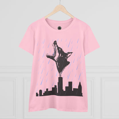Skyline Doberman Women's Midweight Cotton Tee