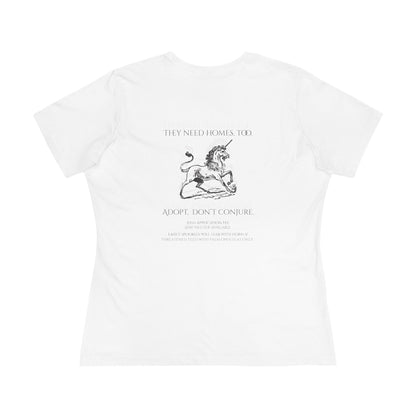 Adopt Unicorn Women's Cotton Tee