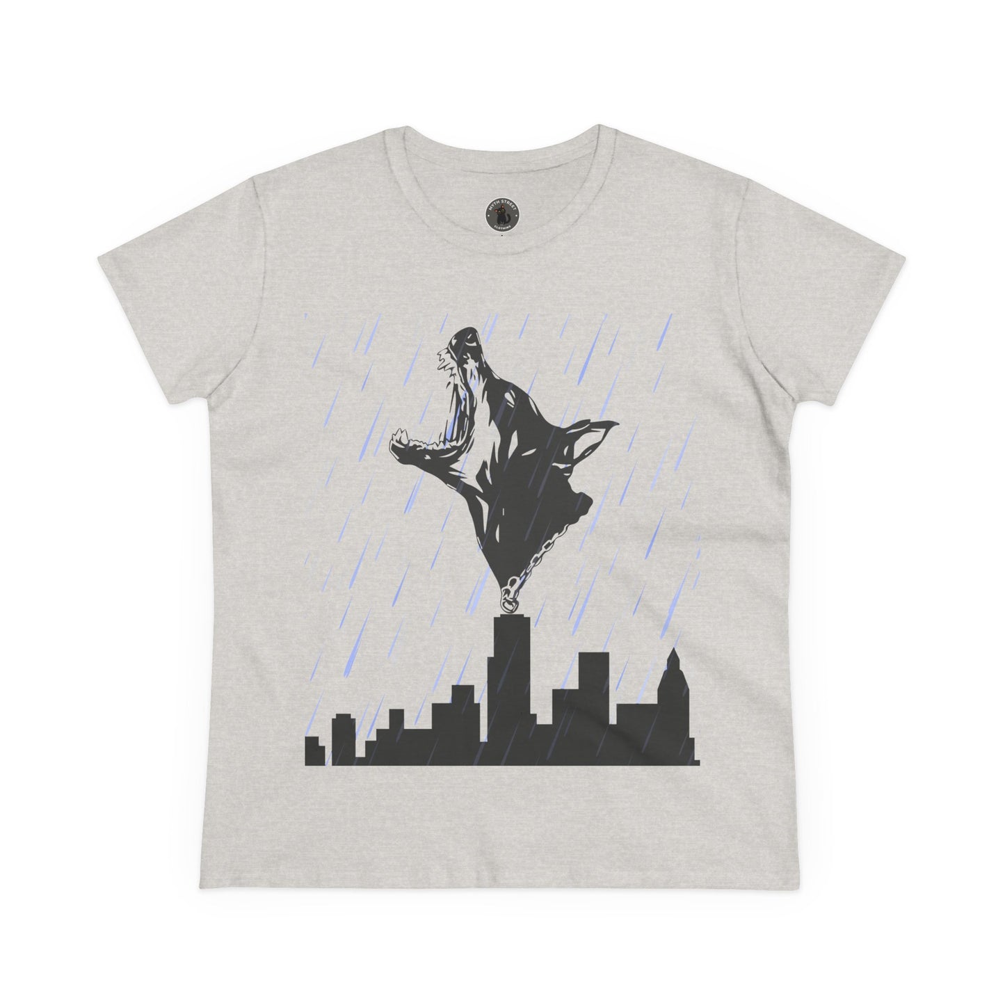 Skyline Doberman Women's Midweight Cotton Tee