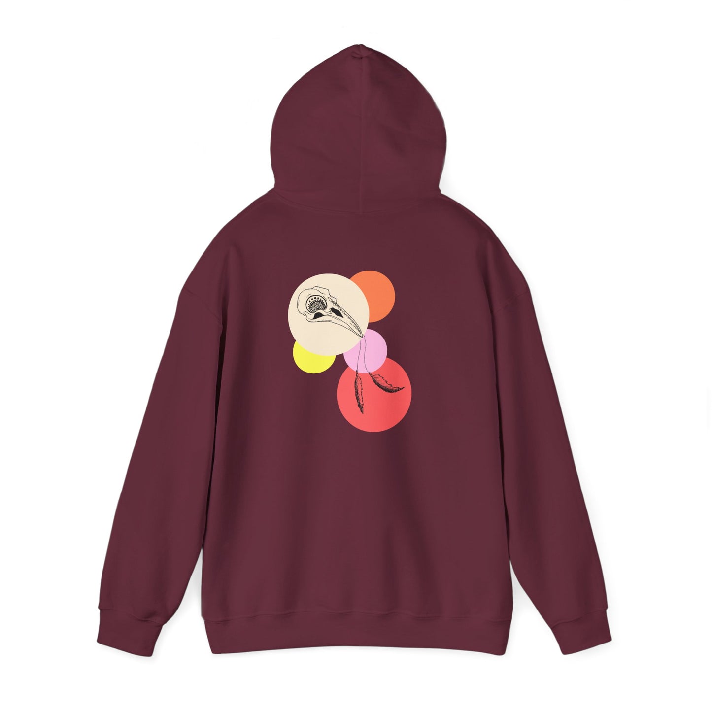 Crow Skull Unisex Heavy Blend™ Hooded Sweatshirt