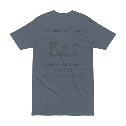 Adopt Sea Monster Men's Heavyweight Tee - Adopt Don't Conjure, Animal Lover Gift, Casual Wear, Eco-Friendly Fashion, Unique Graphic T-Shirt