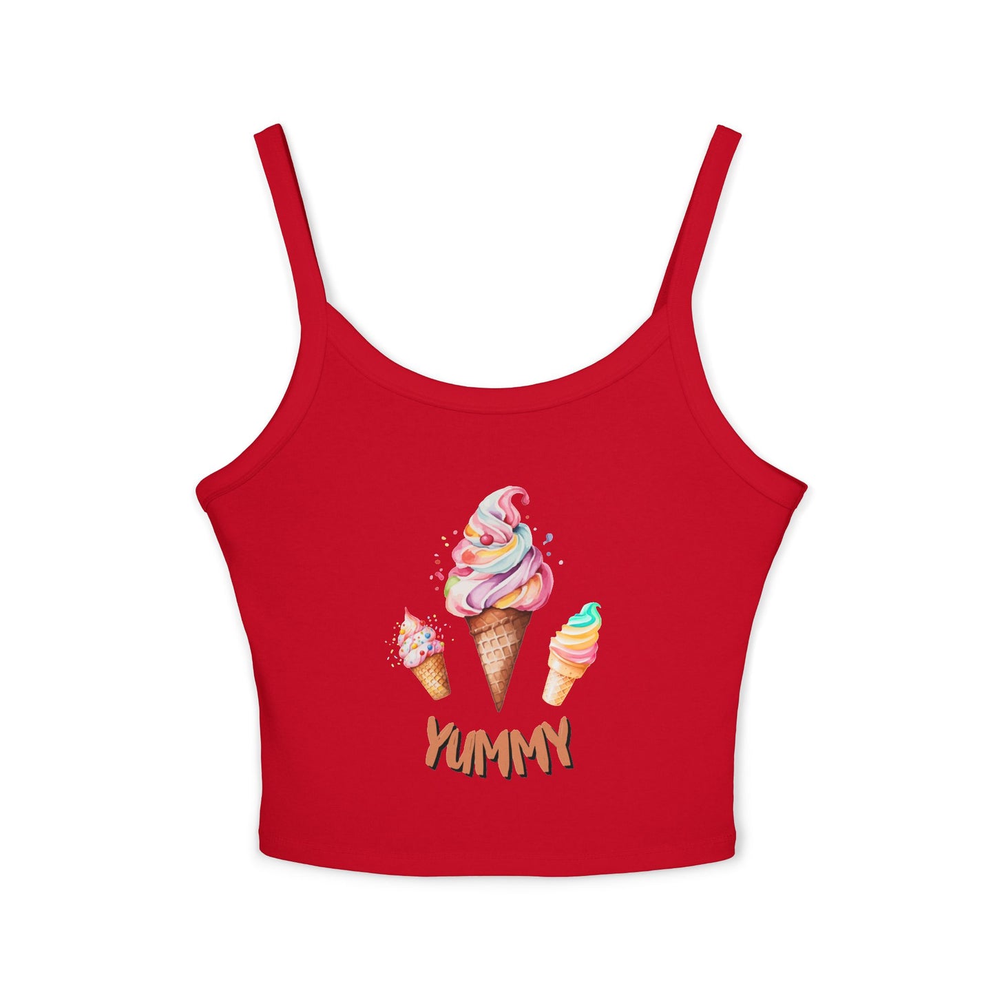 Yummy Women's Spaghetti Strap Tank Top