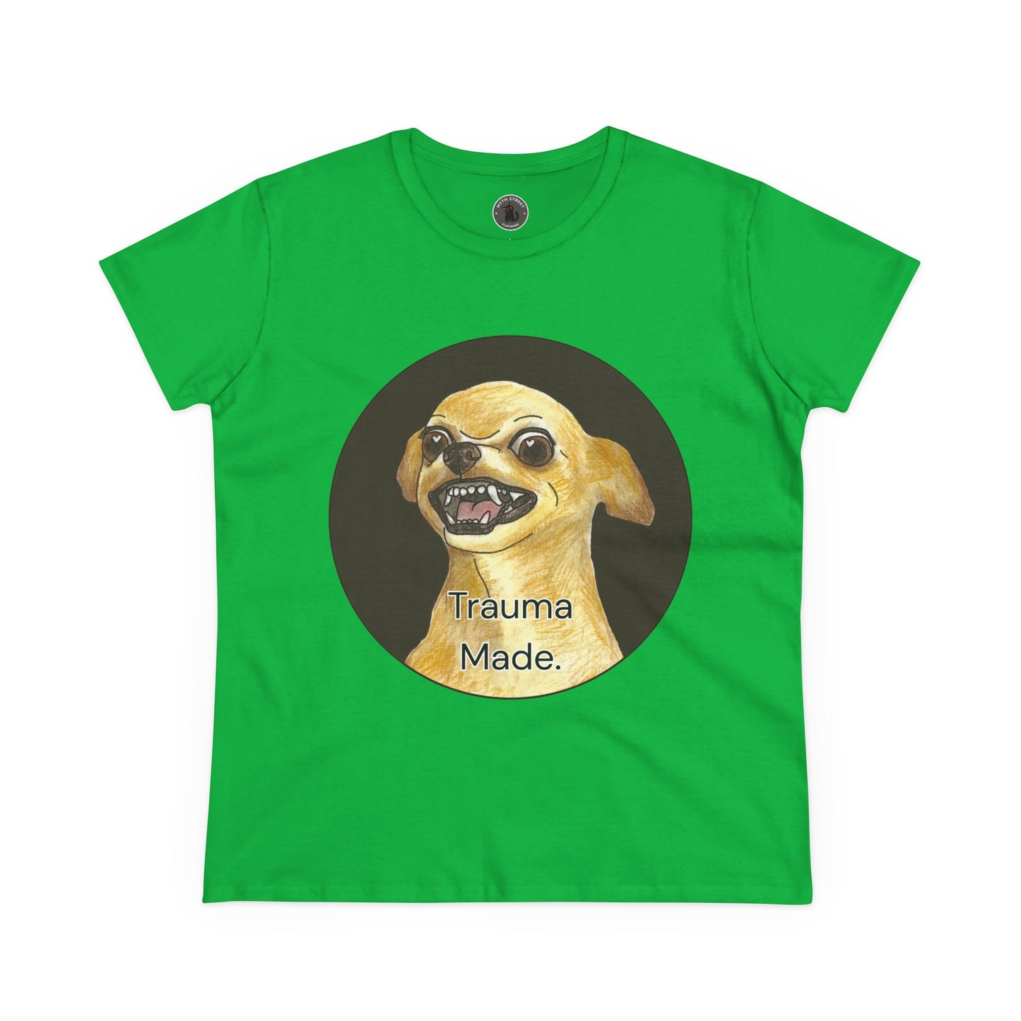 Women's Tee - Chihuahua 'Trauma Made' Growling Shirt