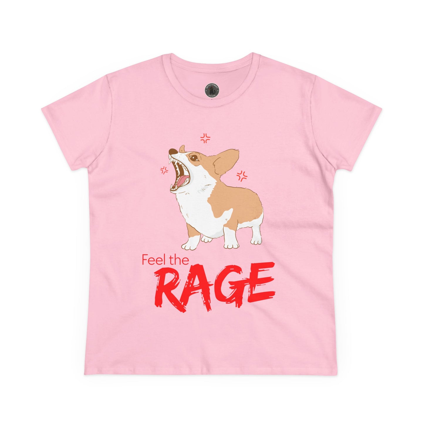 Feel the Rage Women's Midweight Cotton Tee
