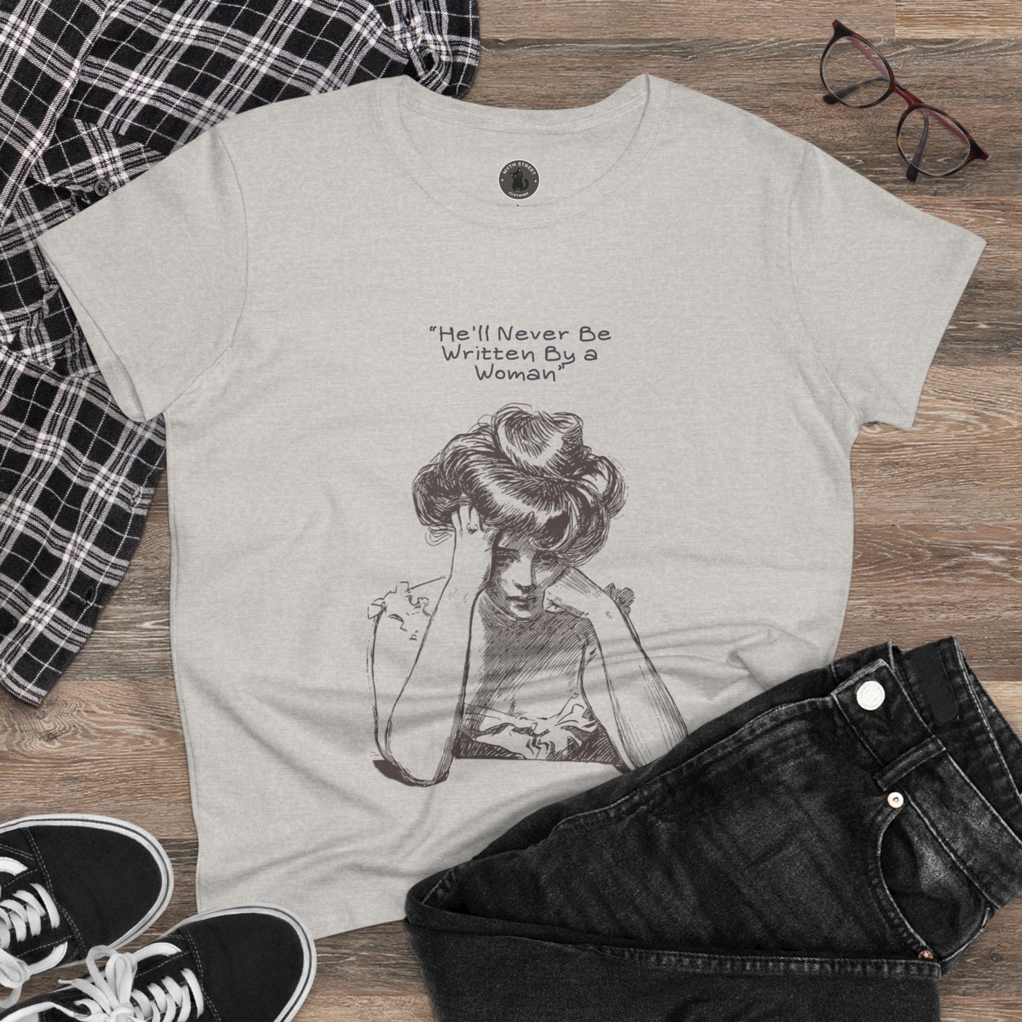 Written by a Woman Women's Midweight Cotton Tee