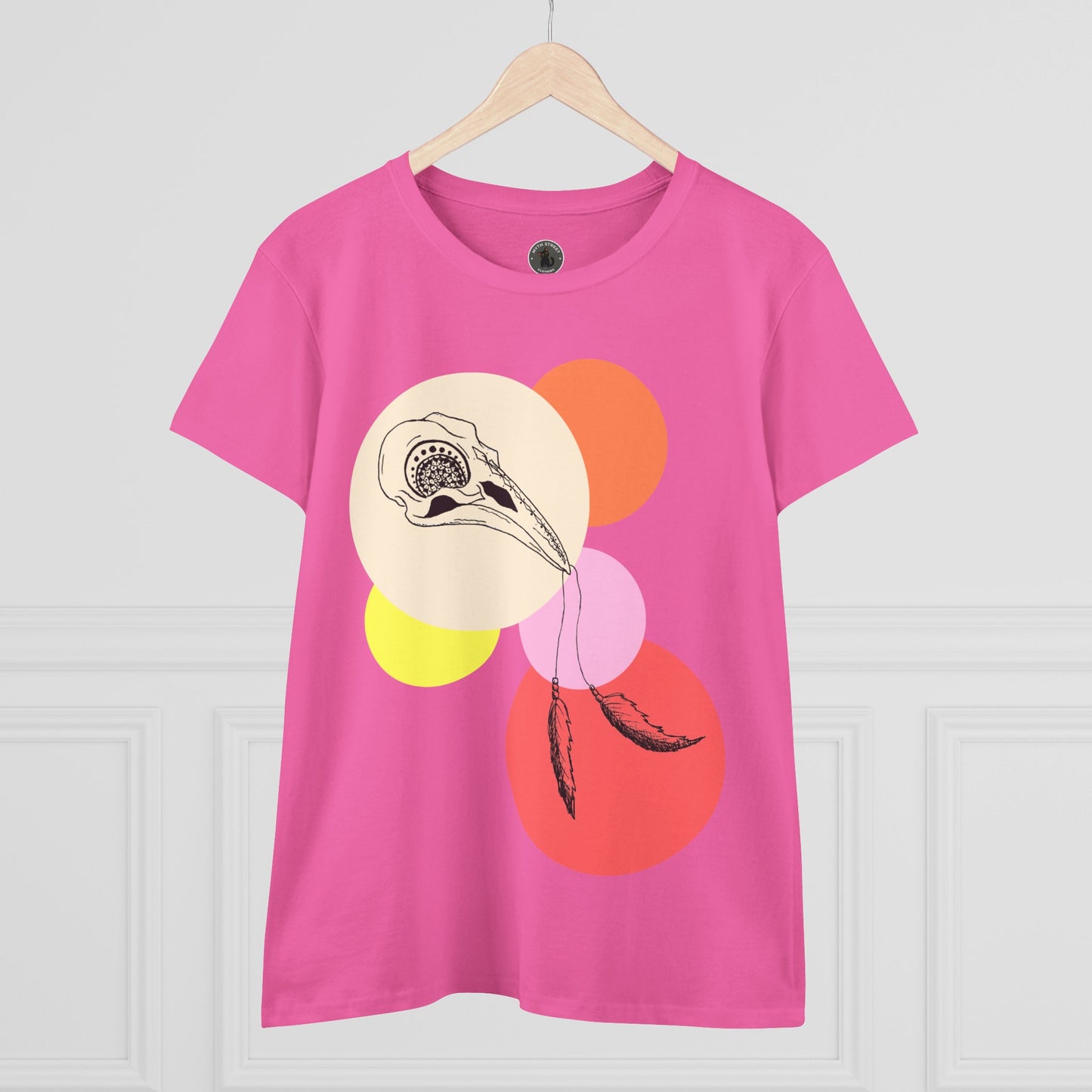 Crow Skull Women's Midweight Cotton Tee