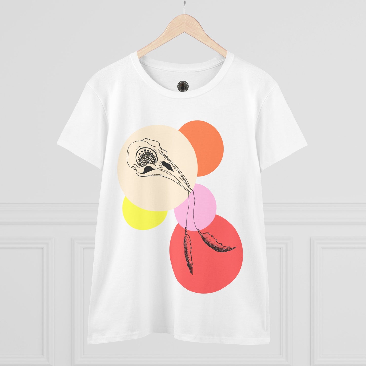 Crow Skull Women's Midweight Cotton Tee