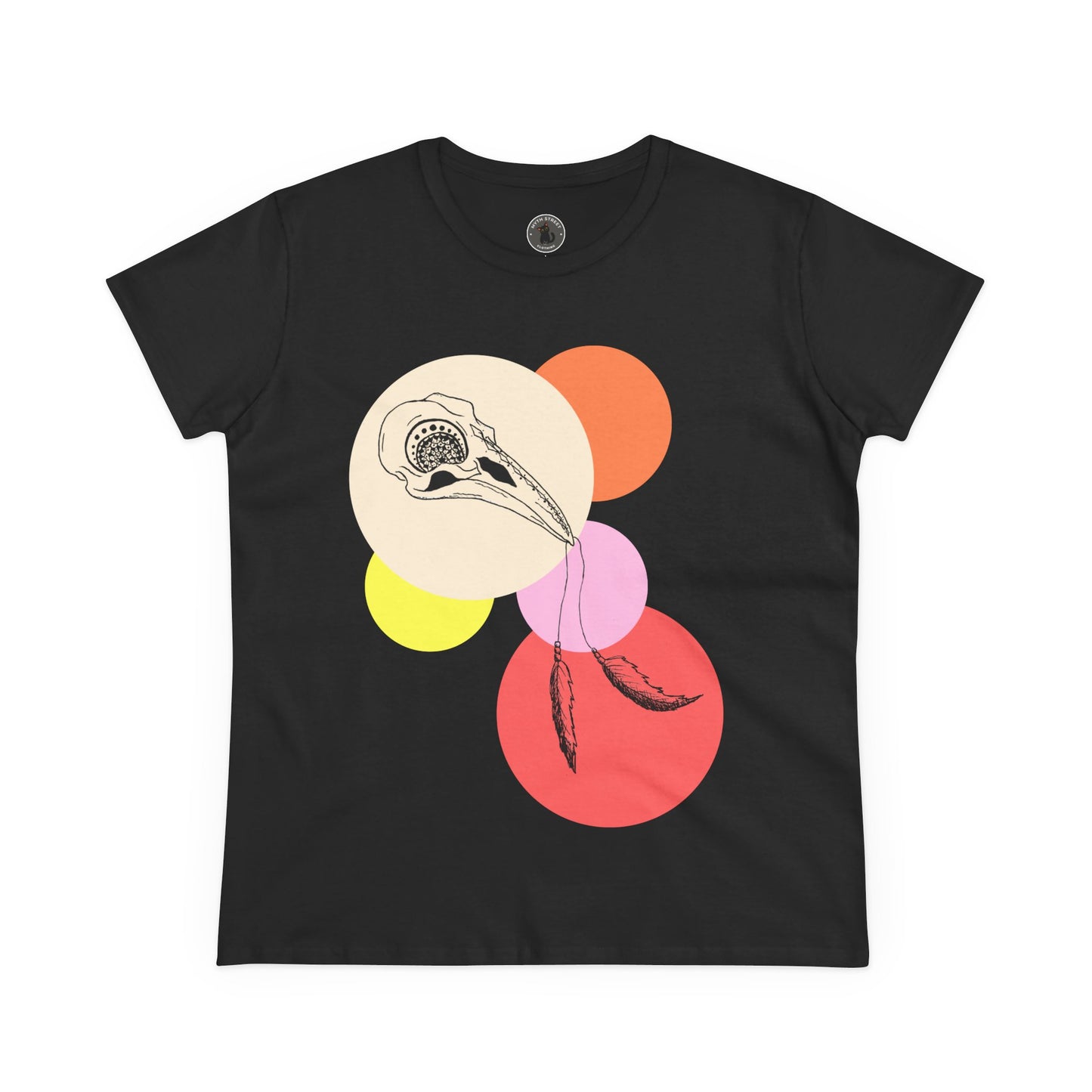 Crow Skull Women's Midweight Cotton Tee