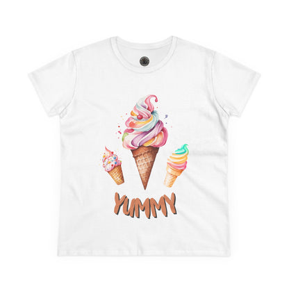 Yummy Women's Midweight Cotton Tee