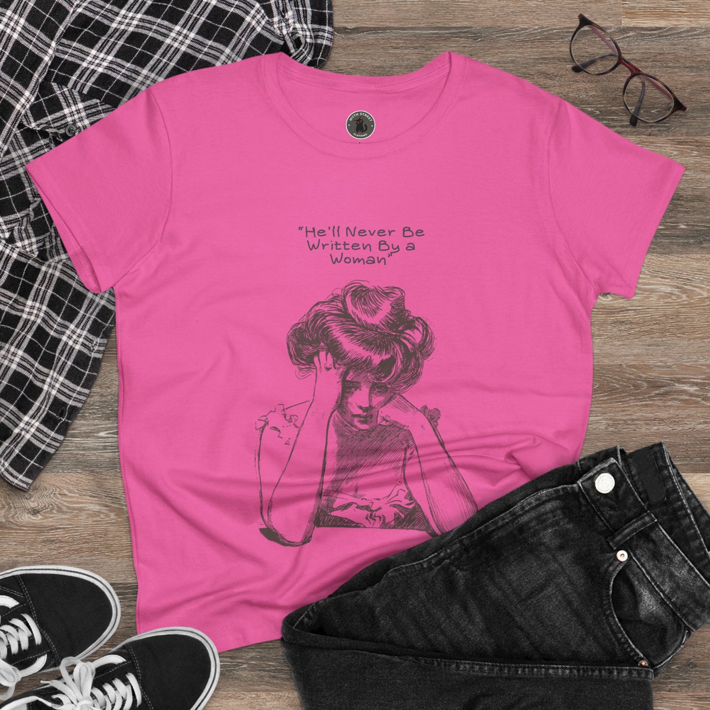 Written by a Woman Women's Midweight Cotton Tee