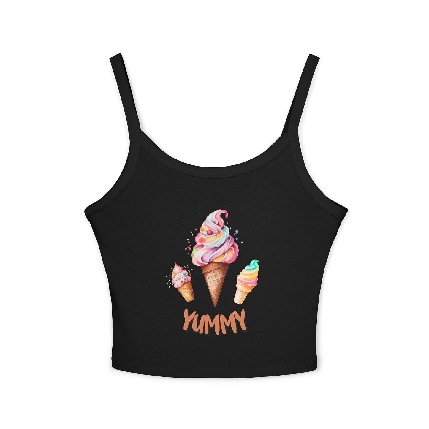 Yummy Women's Spaghetti Strap Tank Top