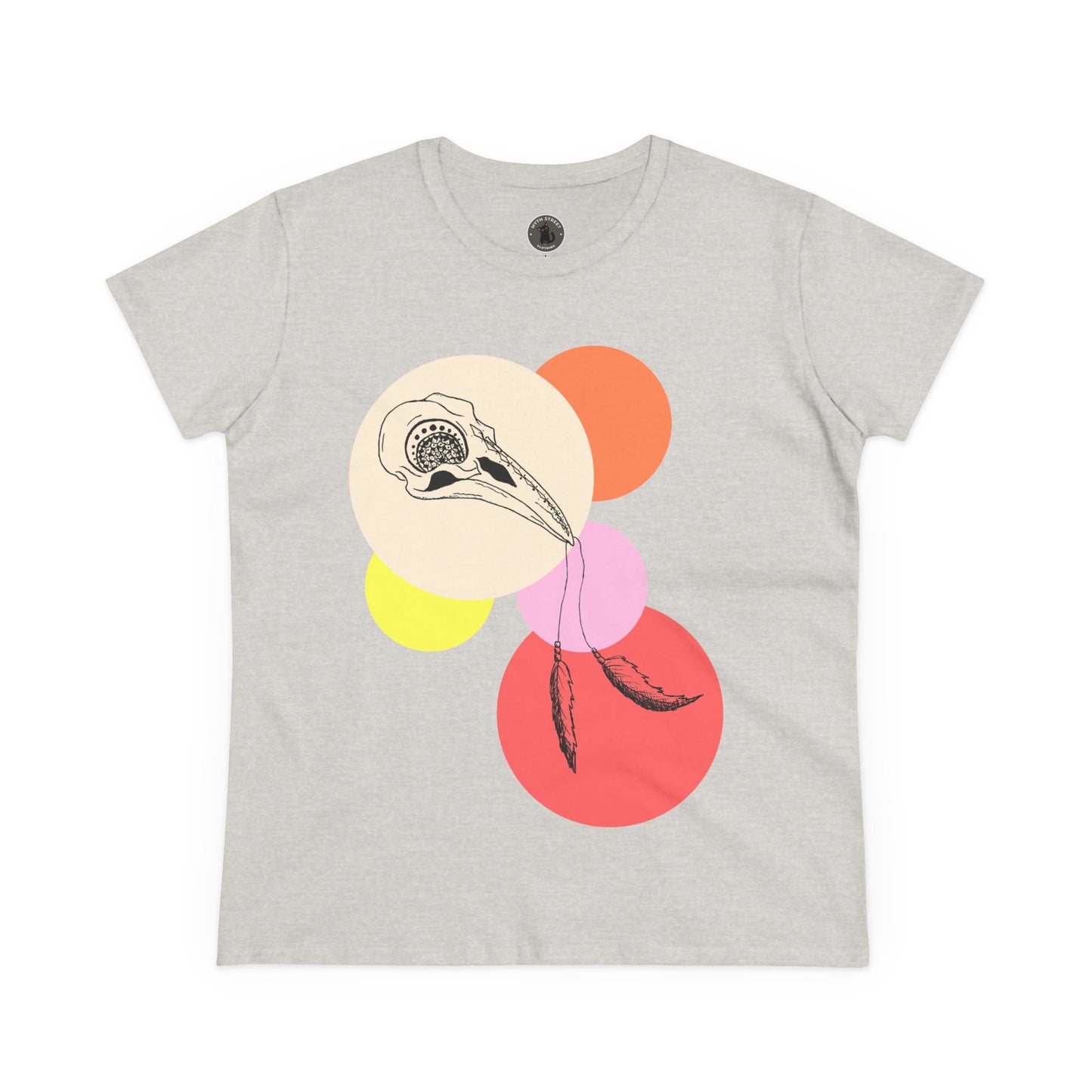 Crow Skull Women's Midweight Cotton Tee
